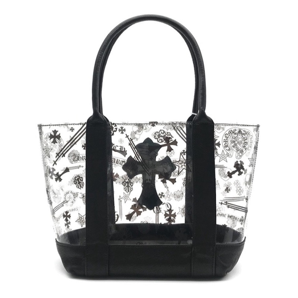 Chrome Hearts Black PVC Cemetery Cross Patch Mini Tote Bag NWT - Picture 1 of 6